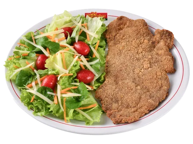 Mamma's Beef Milanesa, prato completo com acompanhamentos