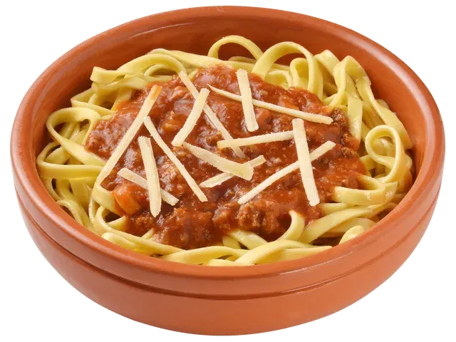 Talharine All Bolonhesa, prato completo com acompanhamentos